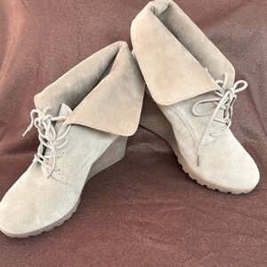 MIA Women's Lace-Up Boots - Soft Beige